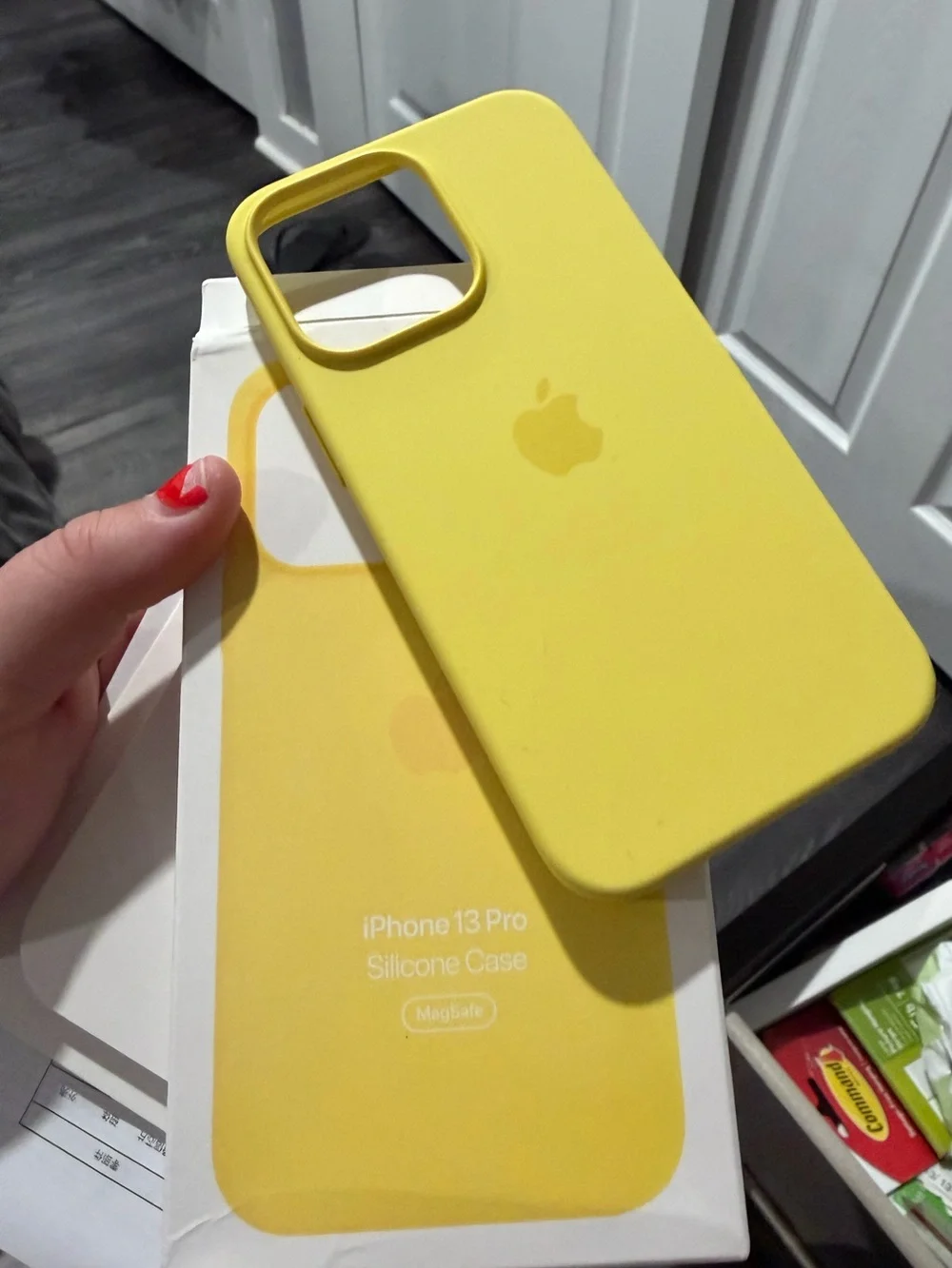Apple Yellow Silicone iPhone Case with Apple Logo